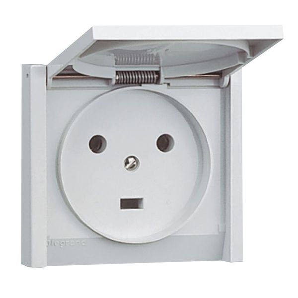 Prise De Courant 2P+T Plexo Complet 20A À Fixer Sur Boîte Ø6 legrand 055703