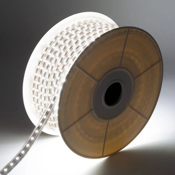 Ruban 230V à LED 60LEDs/mètre 11.5W/m 4000K Blanc IP65
