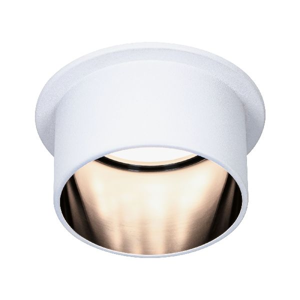 Kit ENC Gil Coin 3StepDim rd fixe LED 1x6W 2700K 230V Blanc/noir dép alu