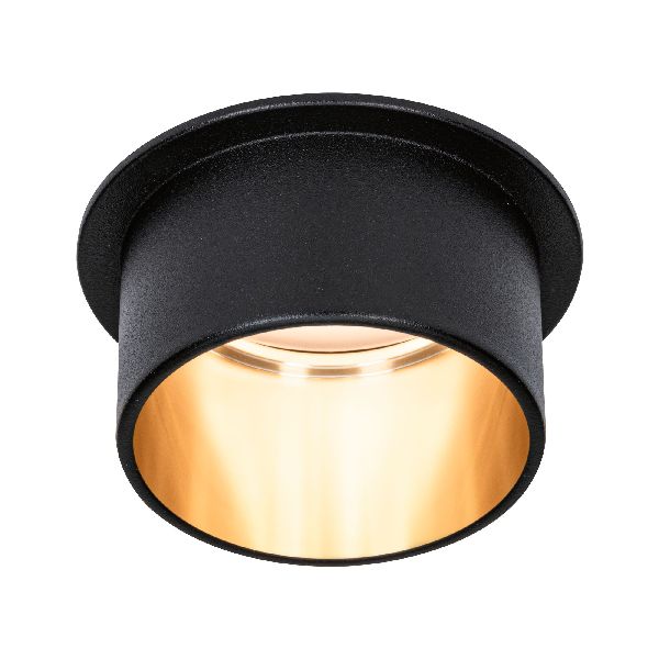 Kit ENC Gil Coin 3StepDim rd fixe LED 1x6W 2700K 230V Noir dép/doré alu