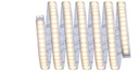 Strip MaxLED 1000 2,5m Blanc chaud IP44 Cover 2700K 29W 24V Argent Syn