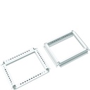 Cadres haut et bas armoire quadro evo P400xL450mm Blanc pur FN018EW