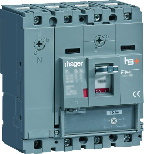 Disjoncteur Boitier Moulé h3+ P160 MAG (ICB) 4P4D In25A Icu70kA à cage HES026BC