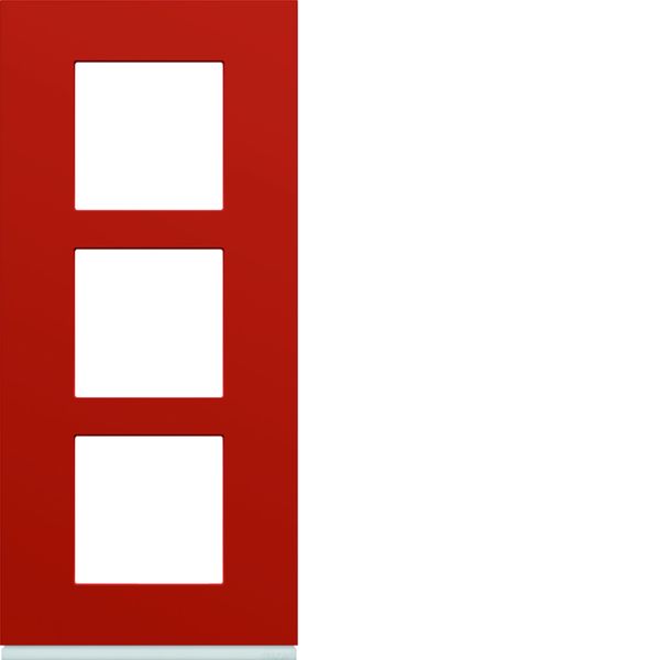 Plaque de finition Gallery 3 postes verticale Eglantine entraxe 57 mm WXP0623