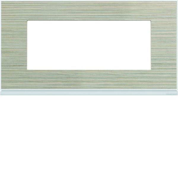 Plaque de finition Gallery 5 modules Latté entraxe 71 mm WXP2505
