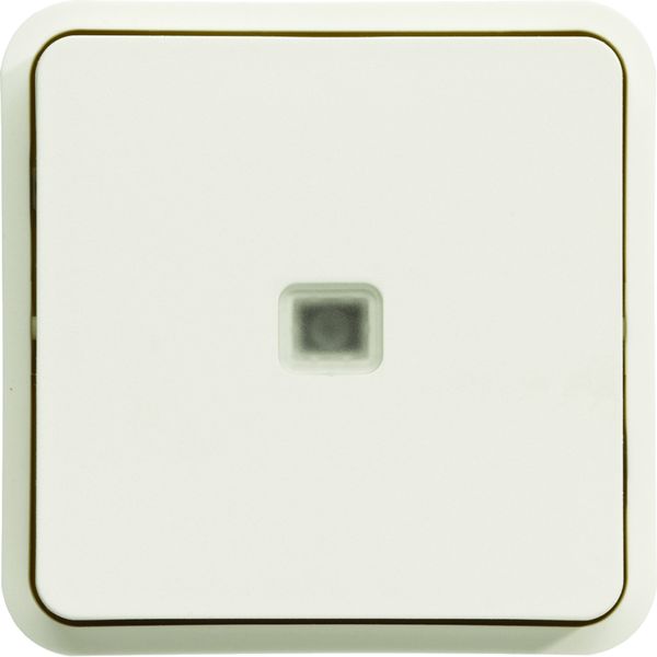 cubyko Inter VV à voyant associable blanc IP55 WNA002B