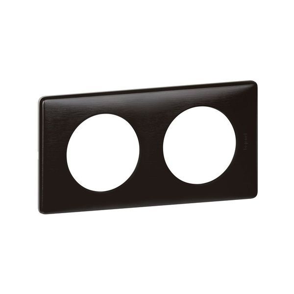 Plaque Metal 2P Carbone New legrand 098871