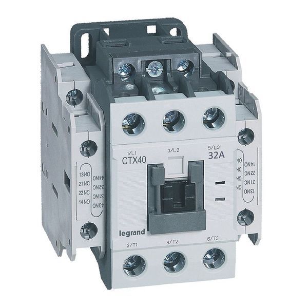 Ctx Contacteur 3P 32A 2No2Nc 110V Ac Bornes A Vis T3 legrand 416124