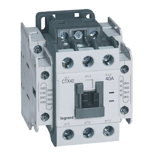 Ctx Contacteur 3P 40A 2No2Nc 24V Dc Bornes A Vis T3 legrand 416131
