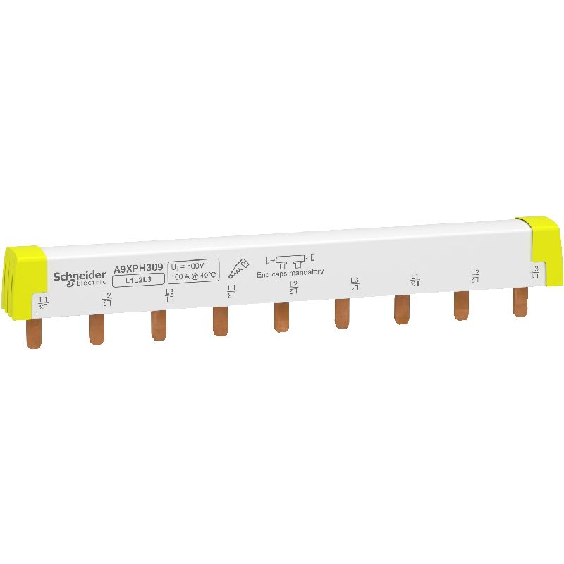 Acti9 iC60 - peigne de raccordement à dents - 3P - A9XPH309