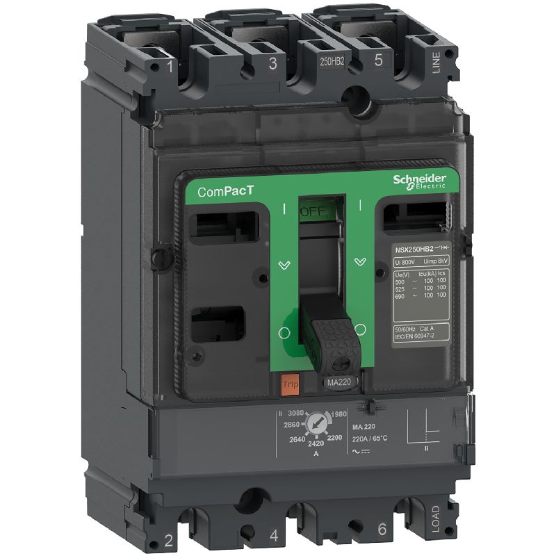 ComPacT NSX100N - disjoncteur - MA 100A - 3P3D - 5 C10N3MA100
