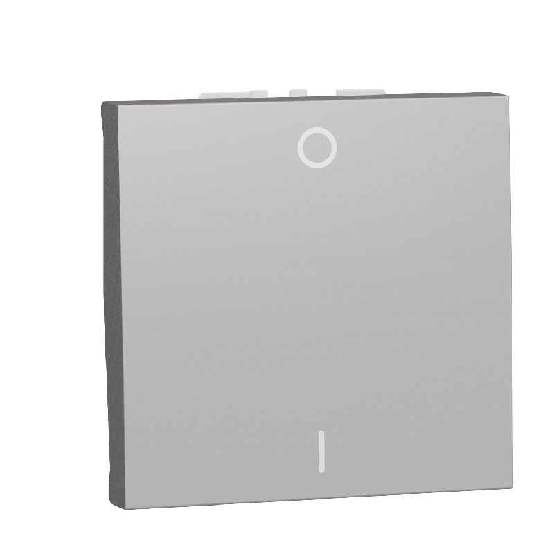 Unica - interrupteur bipolaire - 16A - 2 mod - Alu NU326230