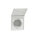 Odace Styl Pratic, plaque Blanc avec couvercle sou S520772