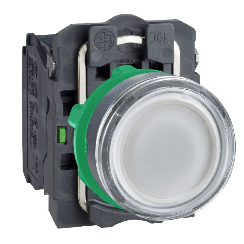 Harmony - Bouton poussoir lumineux blanc XB5AW31B1