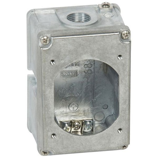 [LEG052039] Boîtier Réversible Simple Hypra Pour Prise 2P+T Ip44 16A M legrand 052039
