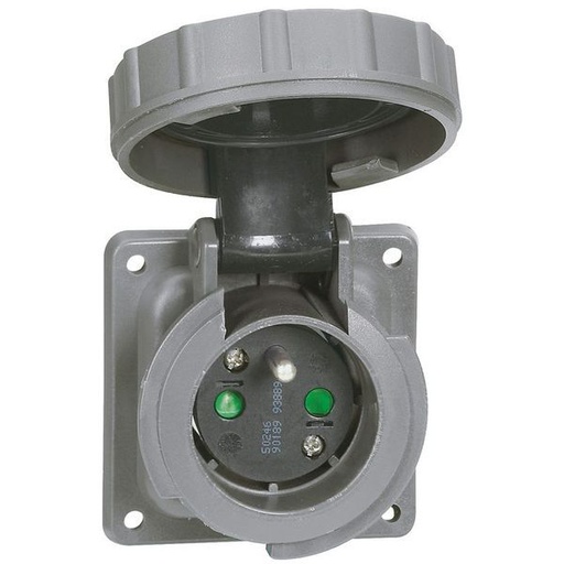 [LEG053911] Prise De Courant Fixe 2P+T 250V~ Brochage Domestique Hypra I legrand 053911