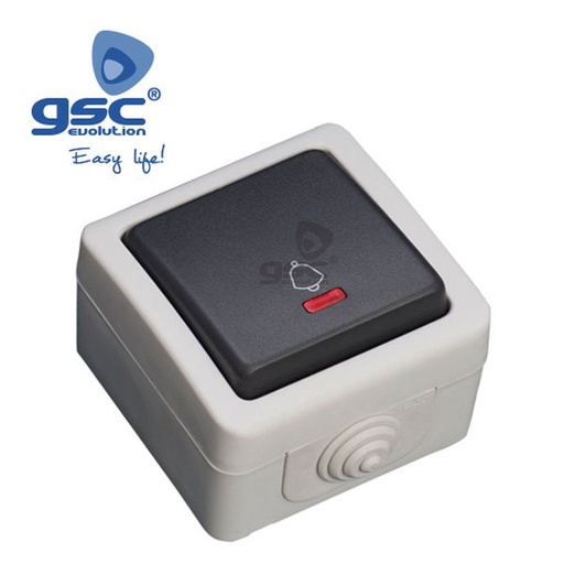 [GC001200868] Bouton Poussoir d'extér étanche iP44 10A 250V avec L | 001200868