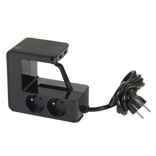 [LEG050412] Rallonge Multiprise Clipsable 4X2P+T , 2 Usb Type-A Et 1 Int legrand 050412
