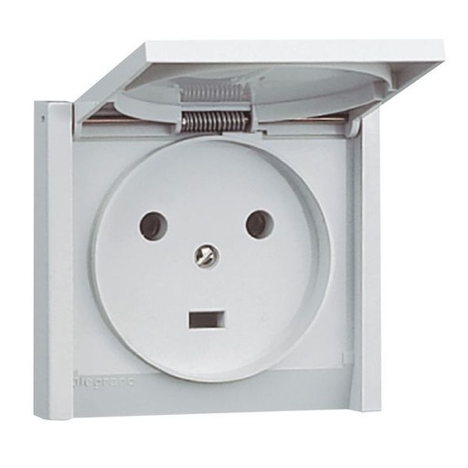 [LEG055703] Prise De Courant 2P+T Plexo Complet 20A À Fixer Sur Boîte Ø6 legrand 055703