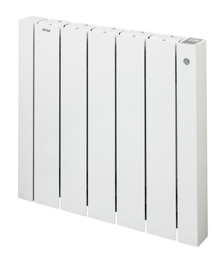 [ACOVA-TAMH-100-063/CF] Acova - Volga Plus EL, Régul.digitale+oeil NF, Blanc RAL 9010, 1000W - TAMH-100-063/CF