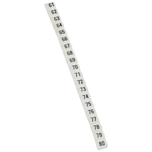 [LEG038153] Repere 61 A 80 Sur Fond Blanc Cable 0,5/1,5Mm2 legrand 038153