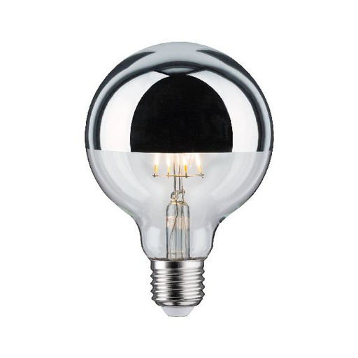 [PAU28673] LED G95 Calotte réflectrice 600lm E27 2700K 6,5W 230V Argent gradable