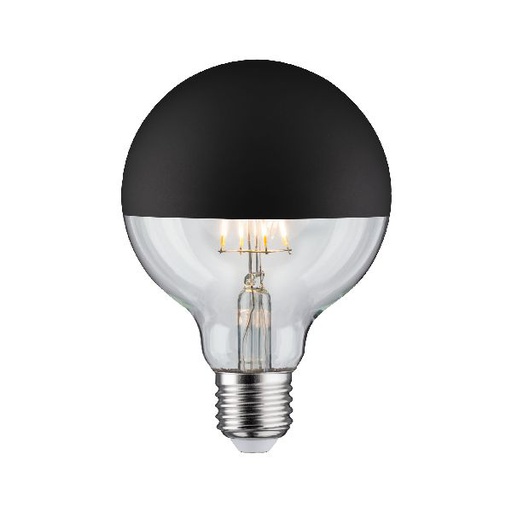 [PAU28676] LED G95 Calotte réflectrice 600lm E27 2700K 6,5W 230V Noir mate gradable