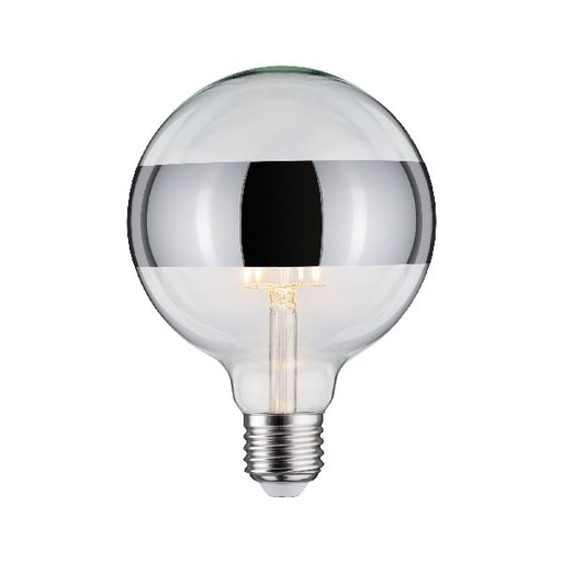 [PAU28681] LED G125 anneau réfléch 600lm E27 2700K 6,5W 230V Argent gradable