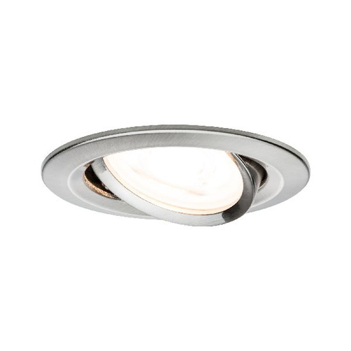 [PAU93464] Kit ENC Nova rd orie LED 3stepdim 1x6,5W 230V GU10 51mm Acier bros/Alu