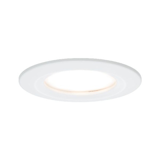 [PAU93496] Kit ENC Nova Coin 3-stepdim rd fixe LED 3x6W 2700K 230V blanc dépoli/Alu