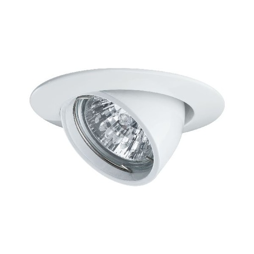 [PAU98773] Premium Encastr. basculant max.50W 12V GU5,3 51mm Blanc/Alu Zinc