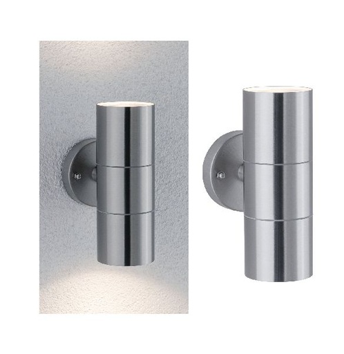 [PAU94331] Ext 230V STD flammé IP44 max. 2x35W GU10 inox brossé
