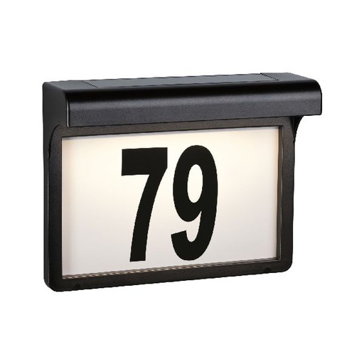 [PAU95388] Applique num de maison solaire Dayton II IP44 3000K Noir