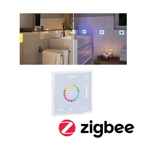 [PAU78423] LumiTiles Touch Modul Square 10x10cm RGBW blanc Synthétique/Alu