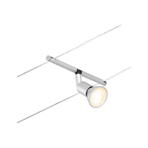 [PAU94443] Wire Spot Salt max1x10W GU5,3 Chrome mat/Chrome 12V CC 60VA plastique/Métal