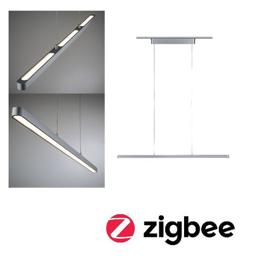 [PAU95578] URail Zigbee Suspension Lento 42W TunW Chrome mat 230V Metal