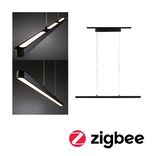 [PAU95579] URail Zigbee Suspension Lento 42W TunW Noir mat 230V Metal