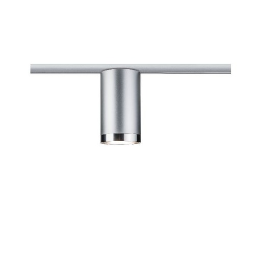 [PAU96962] URail Spot Tube max1x10W GU10 Chrome dépoli/Chrome métal