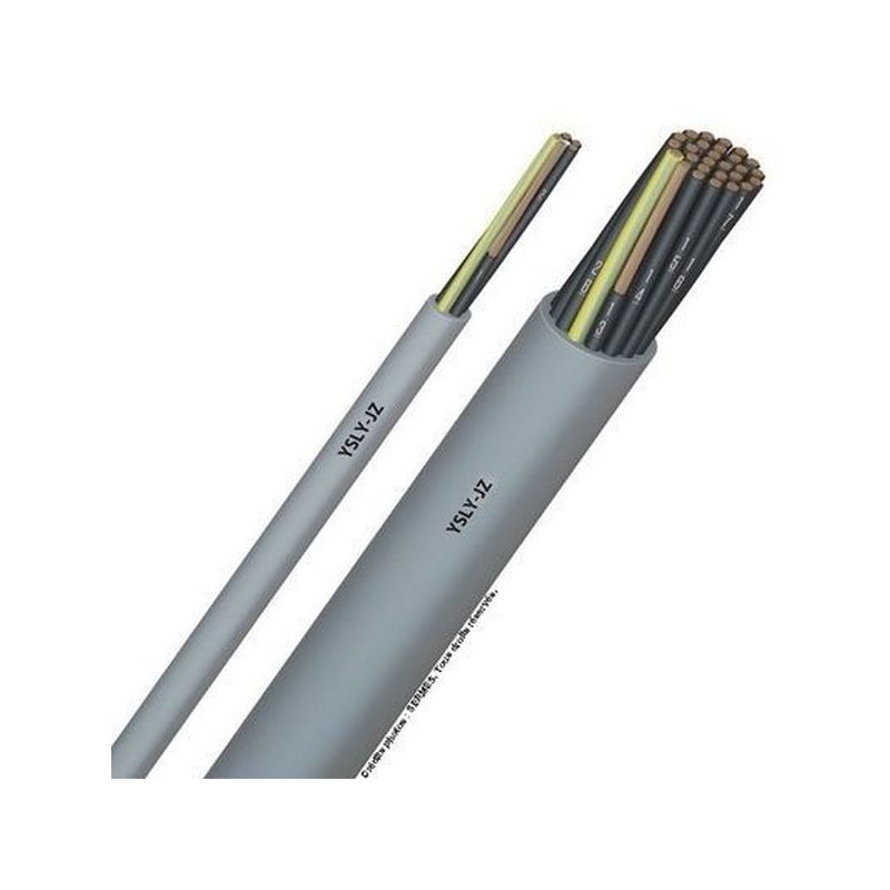 Câble électrique YSLY-JZ 7G1.5 gris 500V - couronne de 50m