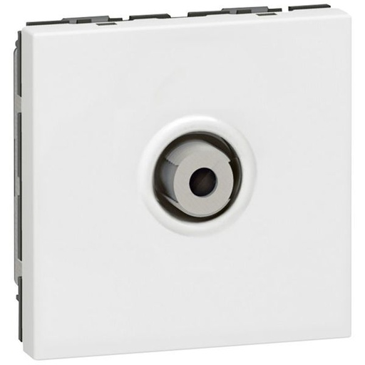 [LEG078780] Prise Télévision Typef Mosaic 2 Modules Blanc legrand 078780