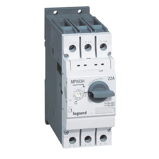 [LEG417363] Mpx 63H Disjoncteur Moteur Magneto Thermique 14-22A 50Ka legrand 417363