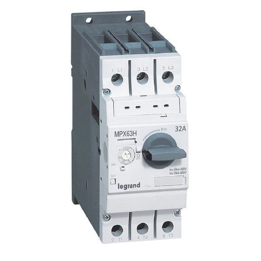 [LEG417365] Mpx 63H Disjoncteur Moteur Magneto Thermique 22-32A 50Ka legrand 417365