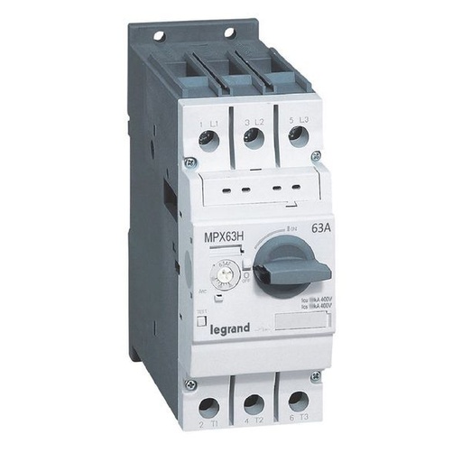 [LEG417368] Mpx 63H Disjoncteur Moteur Magneto Thermique 45-63A 50Ka legrand 417368