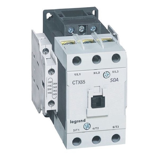 [LEG416143] Ctx Contacteur 3P 50A 2No2Nc 48V Dc Bornes A Vis T4 legrand 416143