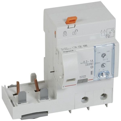 [LEG410583] Dx3 Bloc Differentiel 2P 63A F Reglable legrand 410583