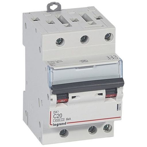 [LEG406893] Dx3 Disjoncteur 3P C20 4500A/6Ka 3 Modul Es legrand 406893