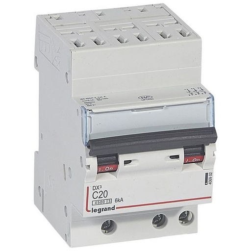 [LEG406902] Dx3 Disjoncteur 3P C20 4500A/6Ka Auto legrand 406902