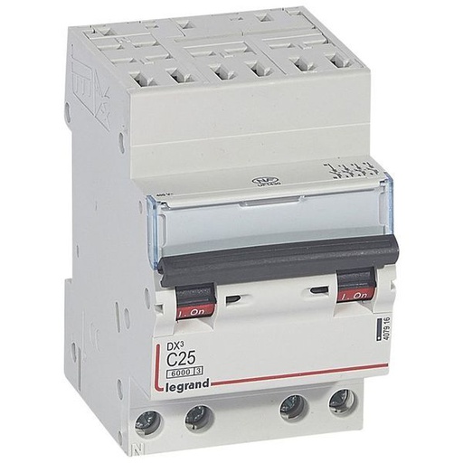 [LEG407916] Dx3 Disjoncteur 4P C25 6000A/10Ka Auto legrand 407916