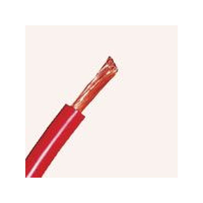 Fil électrique H07VK 10 mm2 souple rouge - couronne de 100m