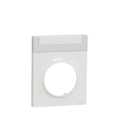 [SCHS520732] Odace Styl Pratic, plaque Blanc avec porte etiquet S520732